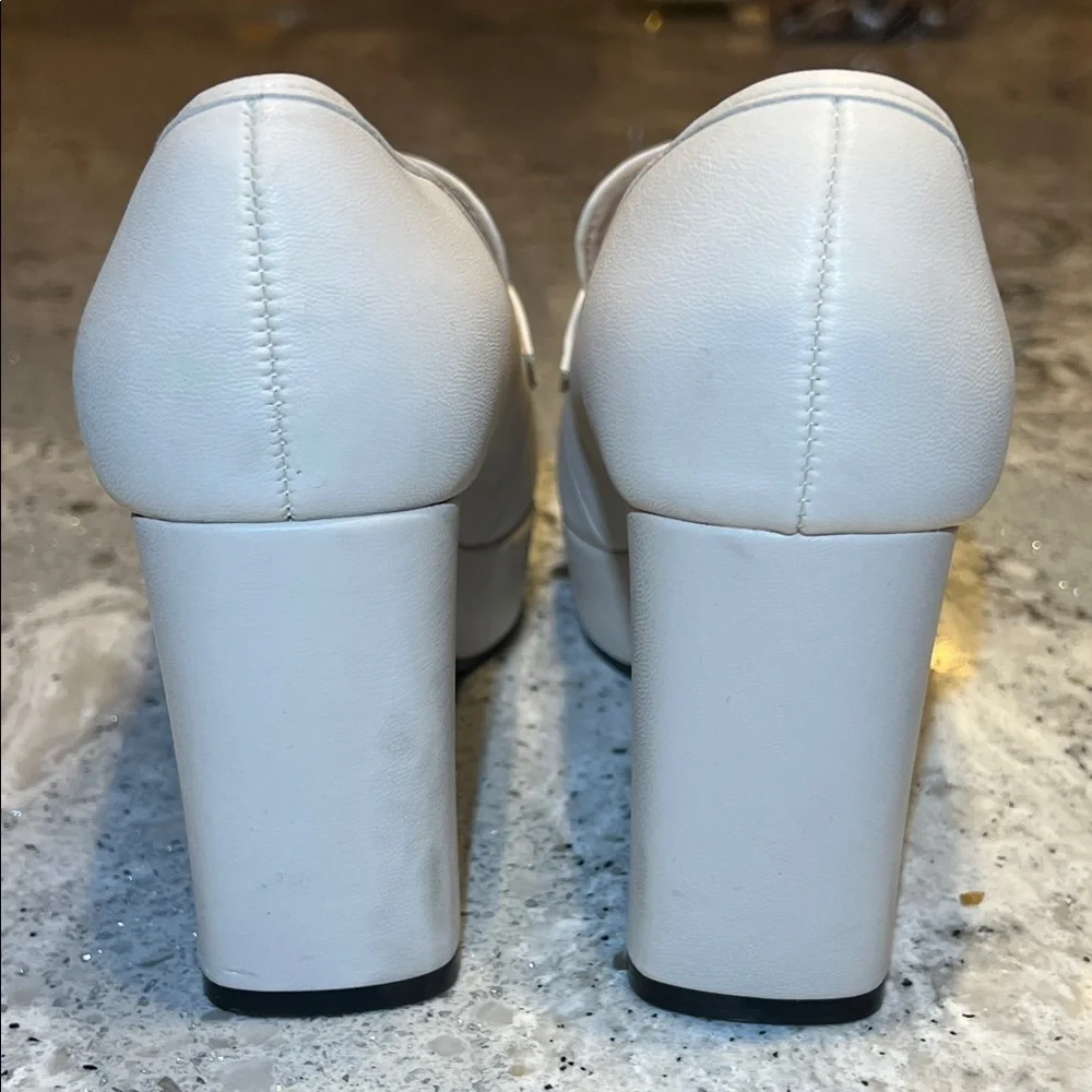 Urban Outfitters Cream Platform Loafers Size EU37